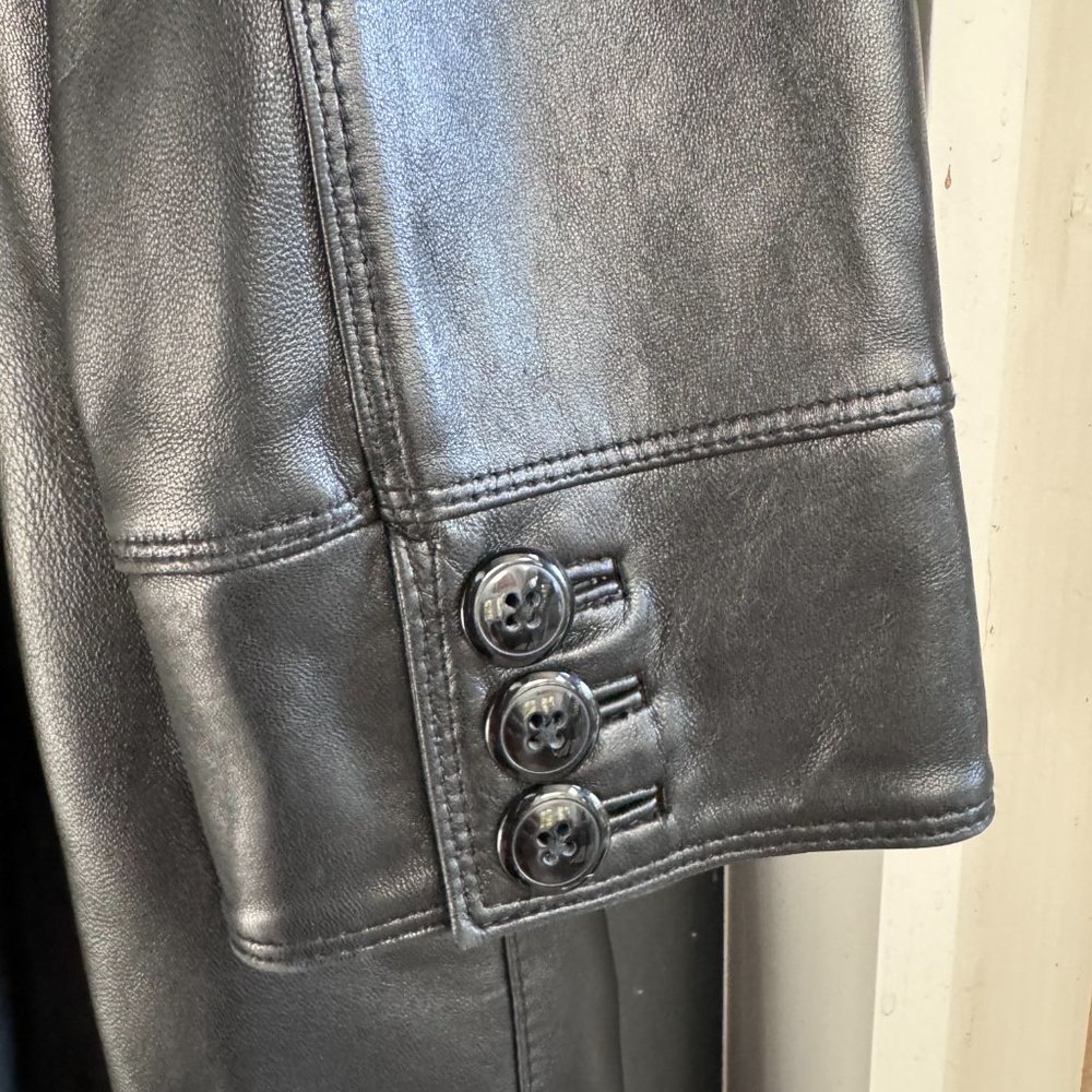 Preston & York Women Soft Genuine Lamb Skin Leather Jacket Black, size M - Picture 5 of 11